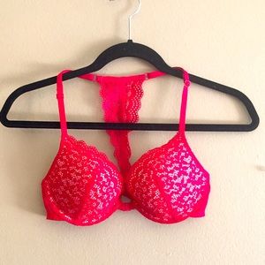 front clasp racerback pushup bra
